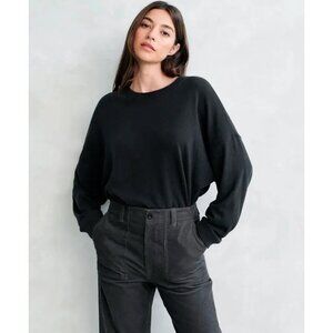 NEW JENNI KAYNE LONG SLEEVE TEE TOP BLACK